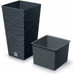 Prosperplast Květináč FURU SQUARE 24 cm antracit – Zbozi.Blesk.cz