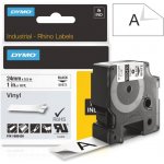 Páska Dymo Rhino vinyl, 24mm (1805430) bílá, černý tisk, 5,5m – Zboží Živě