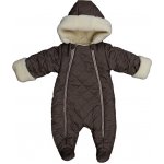 LORITA Zimní kojenecká kombinéza s Merino vlnou khaki – Zboží Mobilmania