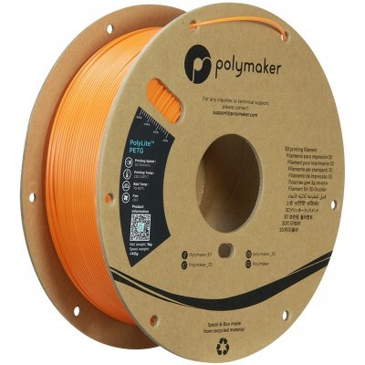 Polymaker PolyLite PETG Orange, 1,75 mm, 1 kg – Zboží Živě