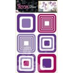 Anděl 1064 samolepící dekorace fialové čtverce 70x42cm – Hledejceny.cz