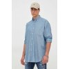 Pánská Košile Polo Ralph Lauren bavlněná košile relaxed s límečkem button-down 710741705001 modrá
