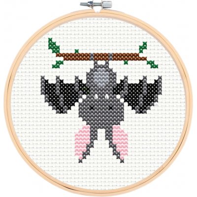 kpomalovani.cz Sada na křížkové vyšívání NETOPÝR – Sleviste.cz