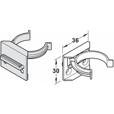HÄFELE Držák soklu k rektifikačním nožkám AXILO k nalisování – Zboží Mobilmania