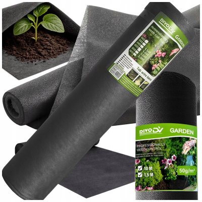 DIVODV 27946 Zahradní agrotextilie 50 g/m² 1,5 x 50 m černá – Hledejceny.cz