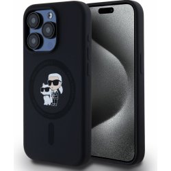 Karl Lagerfeld Liquid Silicone Karl and Choupette Magsafe pro iPhone 14 Pro Black