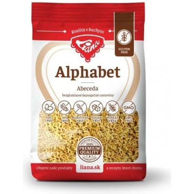 Liana Alphabet Abeceda bezlepkové těstoviny 200 g