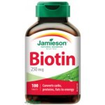 Jamieson Biotin 250 ug 100 tablet – Hledejceny.cz