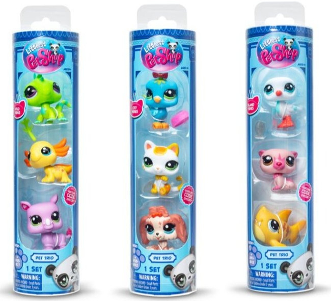 Hasbro ittlest Pet Shop v tubě 3 ks