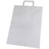 Nákupní taška a košík Papírová taška 32x42x16cm bílá