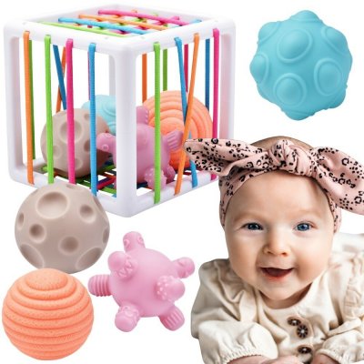 WOOPIE Flexibilní senzorický vkládačka tvarů Crazy Ss 5 ks – Hledejceny.cz