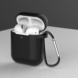 Enem Jednobarevný obal na Airpods 1/2 - s karabinou APP1OAIR032