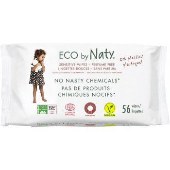 Naty Nature Babycare vlhčené ubrousky bez vůně pro citlivou pokožku 56 ks
