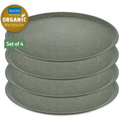 Koziol Velký talíř CONNECT 25,5 cm přírodní popelavě šedá 4 ks – Zboží Mobilmania