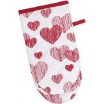 SCANquilt chňapka DEKORO srdce bíločervená 15 x 30 cm – Zboží Dáma
