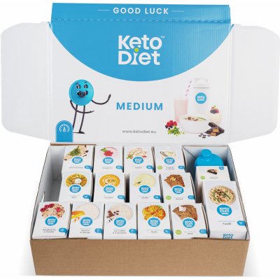 KetoDiet 3 týdenní balíček MEDIUM pro 1. krok 105 porcí 1400g – Zboží Dáma