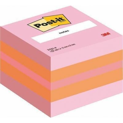 Samolepicí bloček, pink, 51x51 mm, 400 listů, 3M POSTIT – Hledejceny.cz