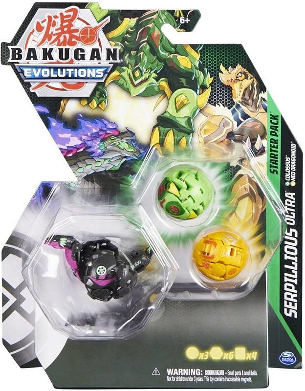 Spin Master Bakugan Evolutions Startovací sada SERPILLIOUS ULTRA & COLOSSUS & NEO DRAGONOID