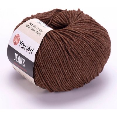 YarnArt Jeans 70 čokoládová – Zboží Mobilmania