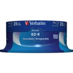 Verbatim BD-R 25GB 6x, cakebox, 25ks (43837) – Zboží Živě
