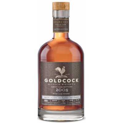 GoldCock 2008 RUM cask finish 62,7% 0,7 l (holá láhev) – Hledejceny.cz