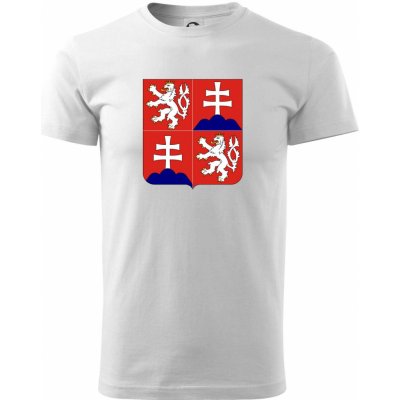 Znak Česká a Slovenská Federativní Republika 1990 1992 klasické pánské triko bílá – Zboží Mobilmania