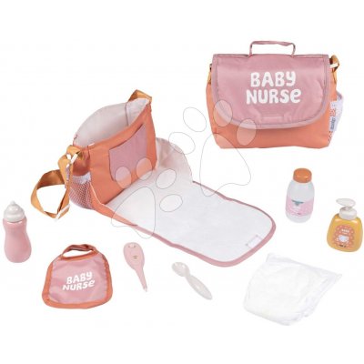 Smoby Přebalovací taška s plenkou Soft Baby Nurse s láhví a 8 doplňky pro panenku 42 cm – Hledejceny.cz