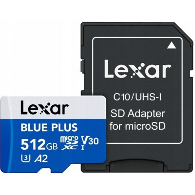 Lexar 512GB Blue Plus microSDHC LMSBLPL512G-BNANG – Hledejceny.cz