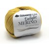 Příze 100% Merino příze - Delight hořčicová