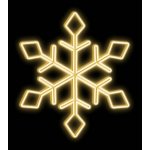 DecoLED LED světelná vločka I, závěsná 3D tisk, pr. 100 cm, teple bílá, zlatý plast – Hledejceny.cz