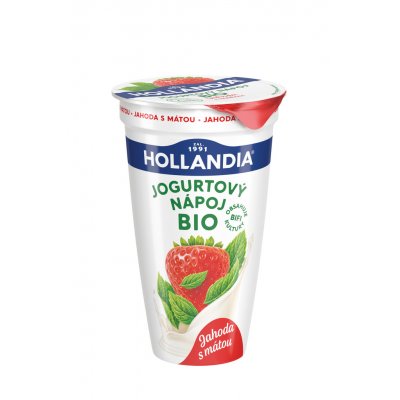 Hollandia Bio Bifidrink jahoda a máta 230 g – Zboží Dáma