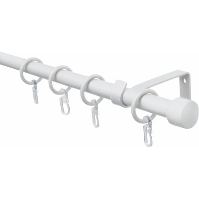Gardinia Záclonová souprava pro 1 tyč průměr 16/13 mm bílá 134 cm x 5,5 cm – Hledejceny.cz