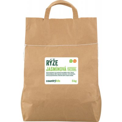 Country Life Bio Rýže jasmínová natural 5 kg – Zboží Mobilmania