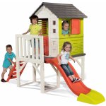 Smoby set domeček na pilířích Pilings House s 1,5 m skluzavkou 2 židle Kid Chair a stolek 810800-9 – Zboží Mobilmania