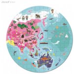 JANOD Kulaté v kufříku Zeměkoule 208 dílků – Sleviste.cz