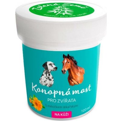 Zelená země Konopná mast na kůži pro zvířata 100 ml – Hledejceny.cz