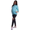 Těhotenské a kojící tričko Be MaaMaa těhotenské a kojící teplákové triko mátové