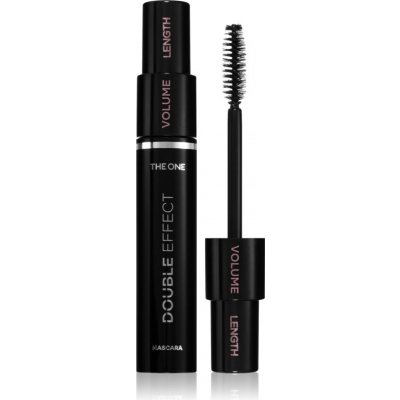 Oriflame The One Double Effect řasenka pro prodloužení natočení a objem s kartáčkem 2 v 1 Black 8 ml – Hledejceny.cz
