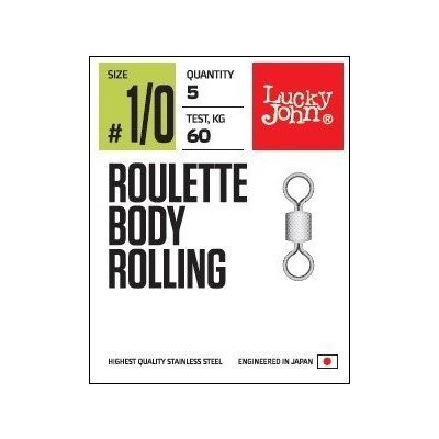 Lucky John obratlíky Roulette Body Rolling vel.4 8ks – Zboží Mobilmania