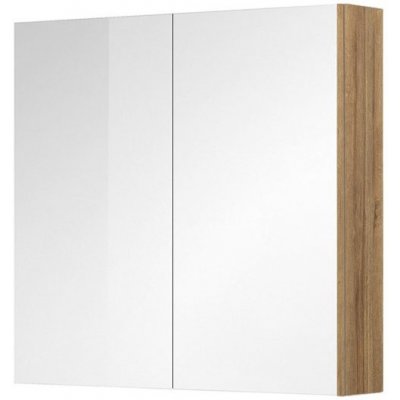 Mereo, Aira, Mailo, Opto, Vigo koupelnová galerka 80 cm, zrcadlová skříňka, dub Riviera CN717GR – Zboží Mobilmania