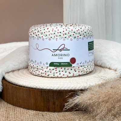 Amorino Fios Textilní špagáty Amorino Fio s potiskem - Premium 36mm Natalino – Zboží Dáma