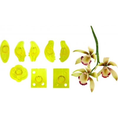 Vykrajovátka 8ks – malá orchidej Cymbidium - PME – Sleviste.cz