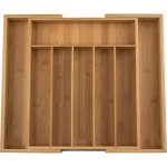 ZASSENHAUS Bambus 47,5 x 40,5 cm - nastavitelný bambusový organizér do šuplíku kuchyně (příborník do – Sleviste.cz