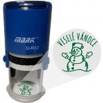 Mark Samonamáčecí razítko Veselé Vánoce 012 bordó 32mm – Sleviste.cz