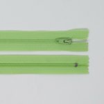 Spirálový zip, šíře 3 mm, délka 45 cm, světle zelená – Hledejceny.cz
