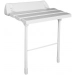 HANDICAP sklopné sedátko do sprchového koutu s podpěrou 51 x 23 cm bílá A0020301 – Zboží Dáma