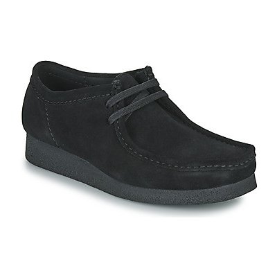 Clarks šněrovací polobotky Wallabee evo čierne – Zboží Mobilmania