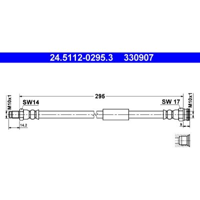 ATE Brzdová hadice 24.5112-0295.3