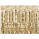 Party závěs zlatý 0.9x2.5m – Zboží Mobilmania