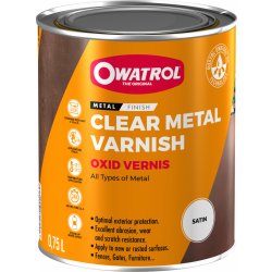 Owatrol Oxid Vernis čirý UV odolný lak na kov Satin / 0,75 l